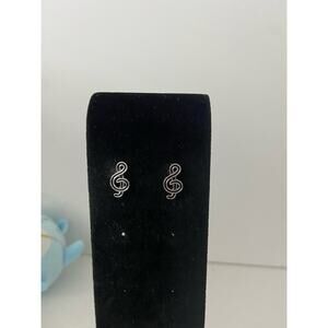 Music note earrings